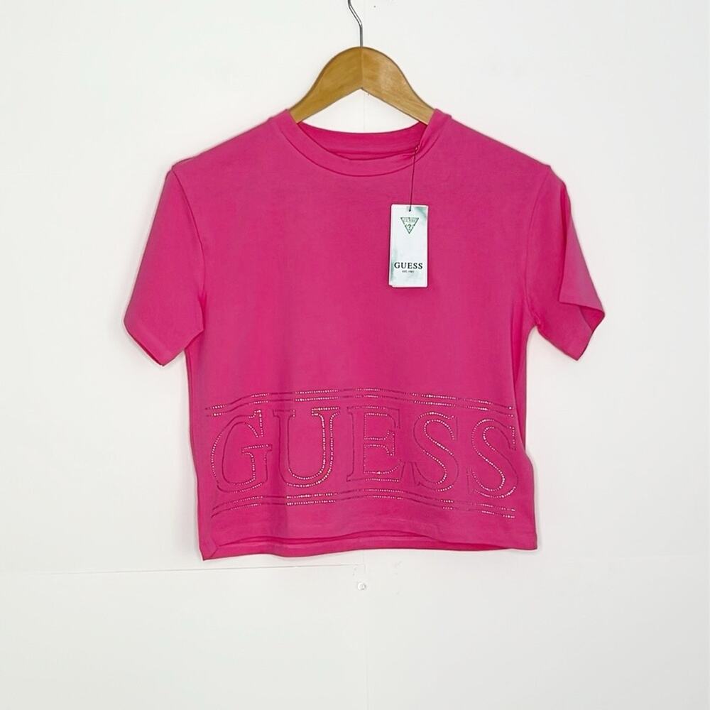 Girls Jeweled Guess Logo Tee Shirt Size 14